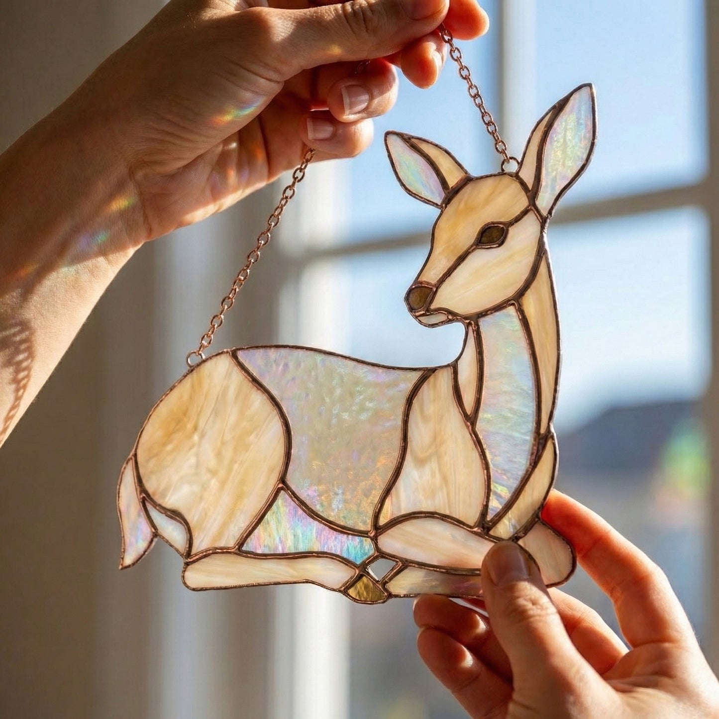 Doe Stained Glass Pattern PDF & PNG