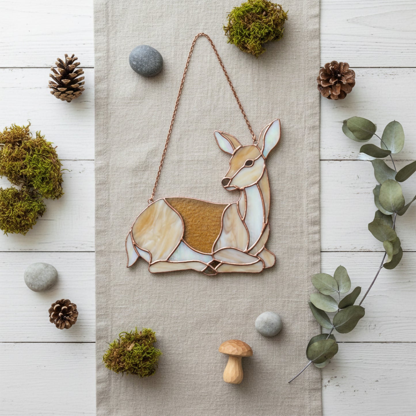 Doe Stained Glass Pattern PDF & PNG