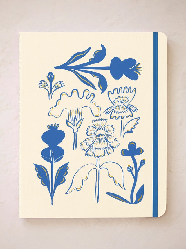 Blue Flowers Bouquet Sewn Trio Notebook Set - notebook from Ash & Rose