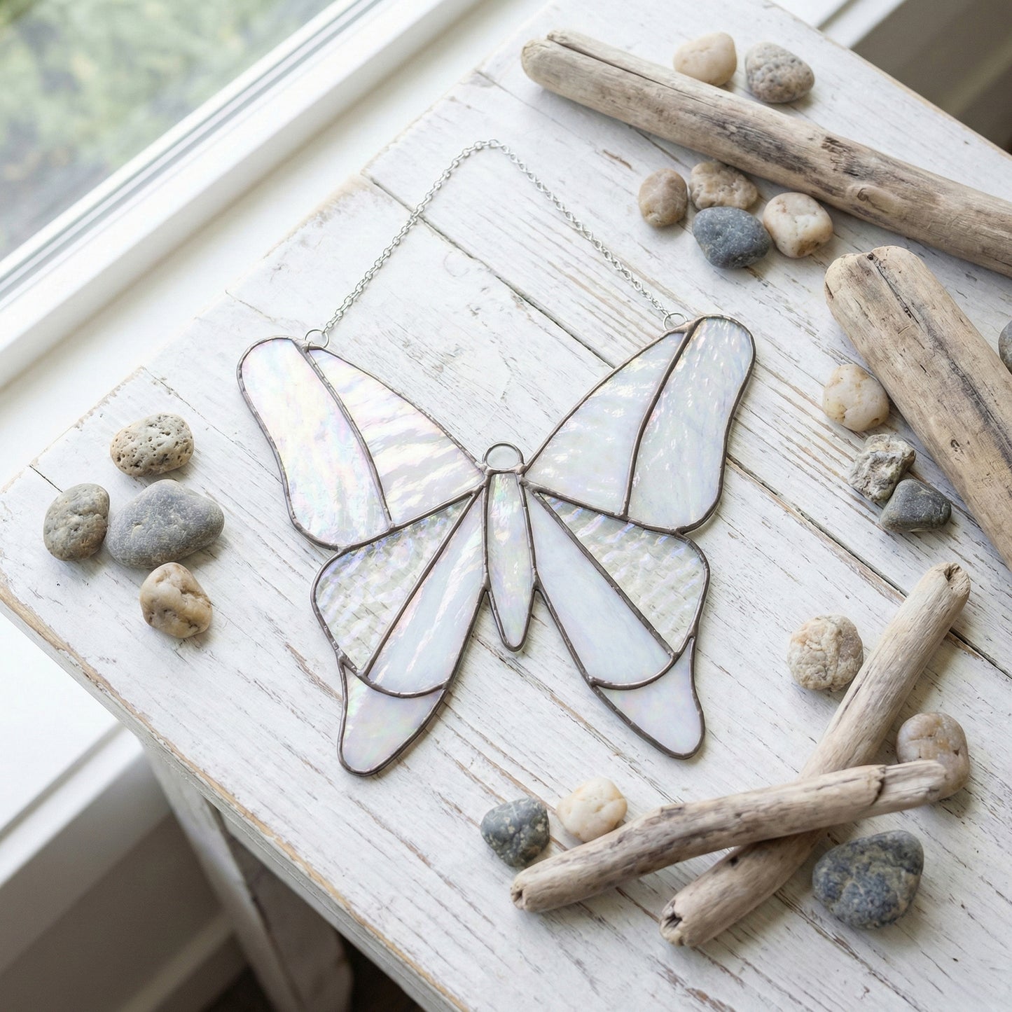 Simple Stained Glass Butterfly Pattern