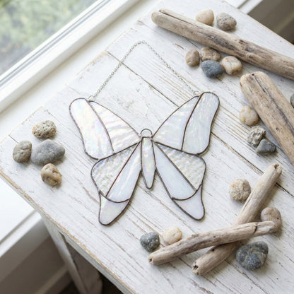 Simple Stained Glass Butterfly Pattern