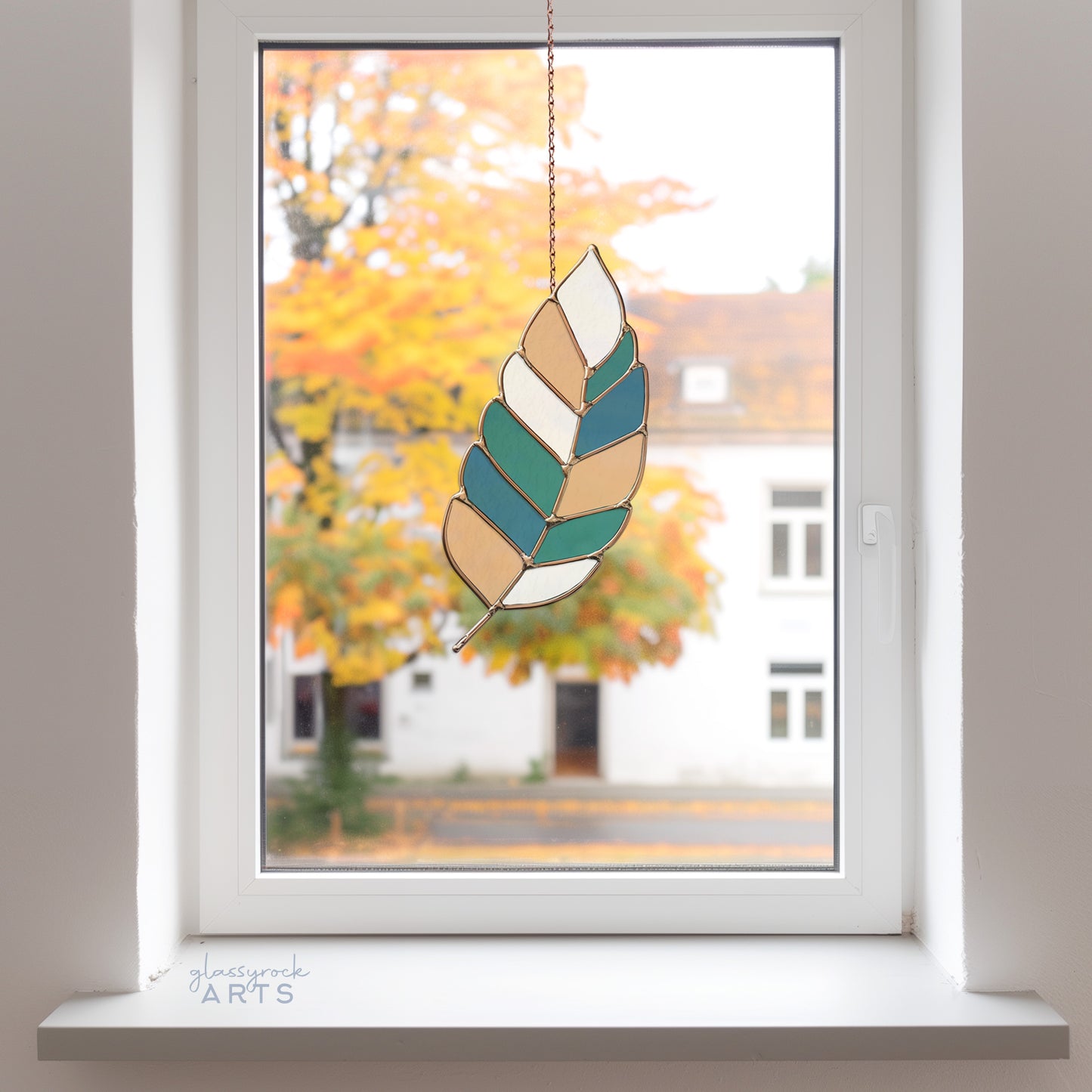 Easy Feather Stained Glass Pattern