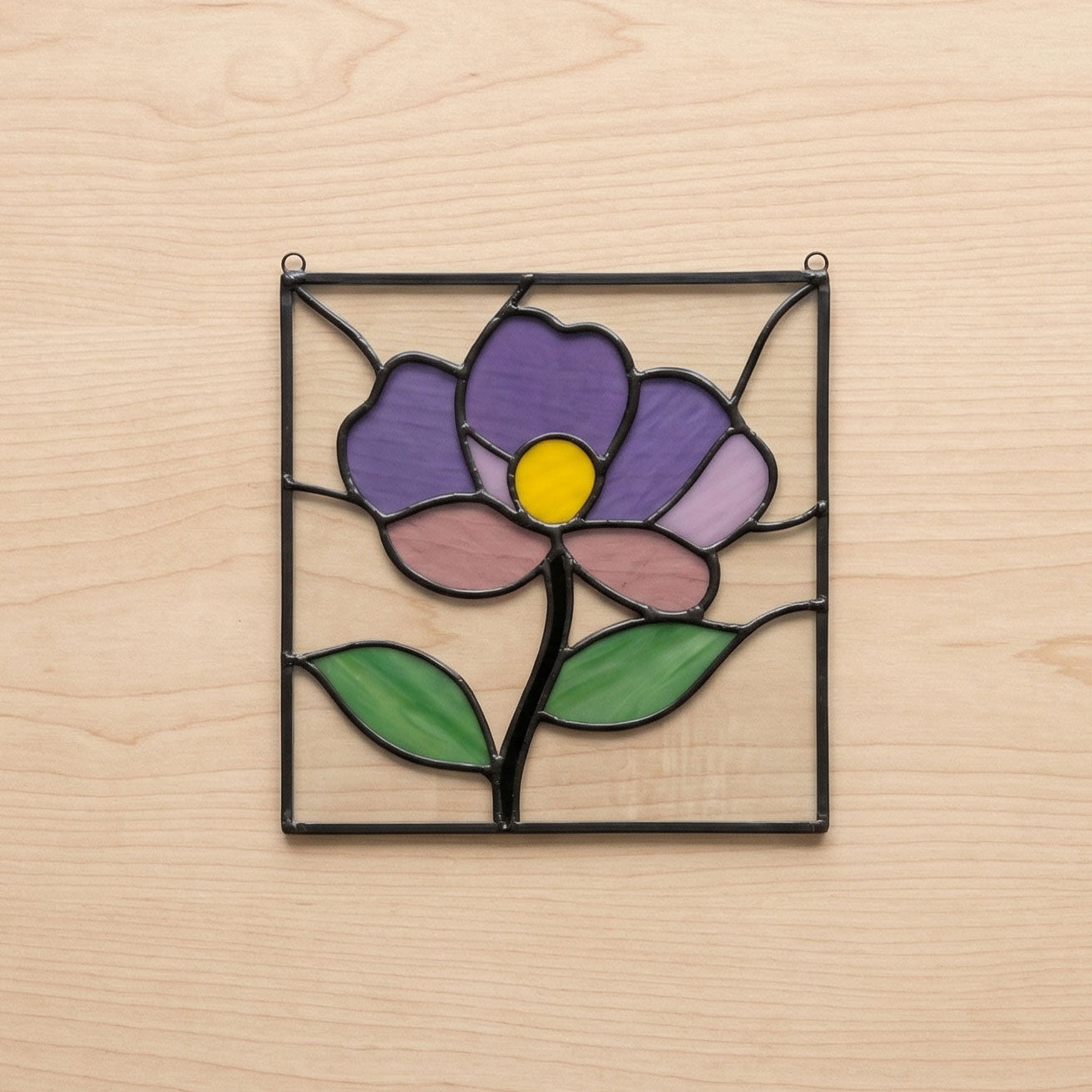 Simple Flower Stained Glass Pattern