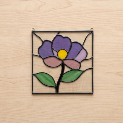 Simple Flower Stained Glass Pattern
