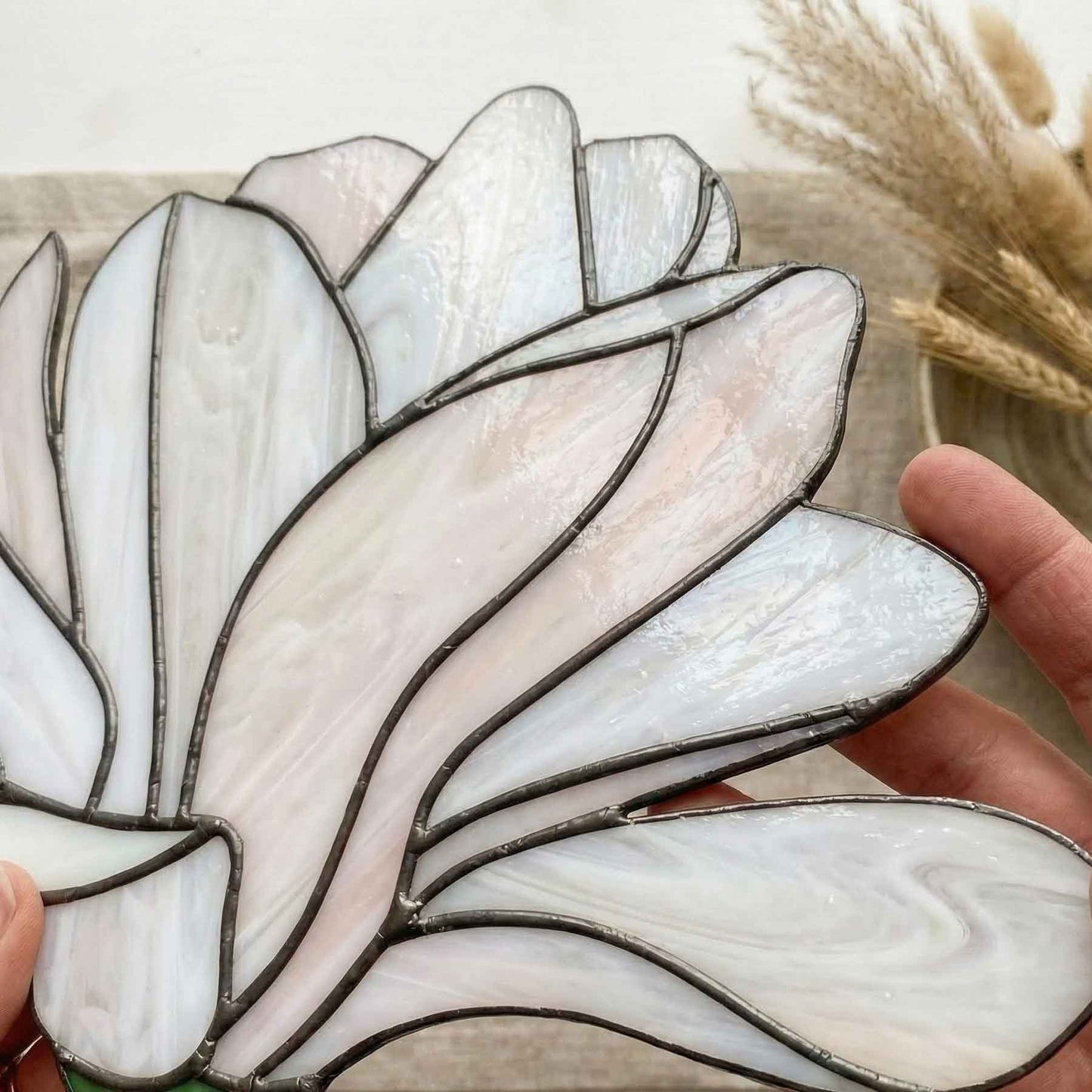 Big Flora Giant Stained Glass Snowdrop Pattern PDF & PNG