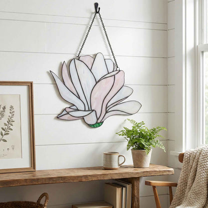 Big Flora Giant Stained Glass Snowdrop Pattern PDF & PNG