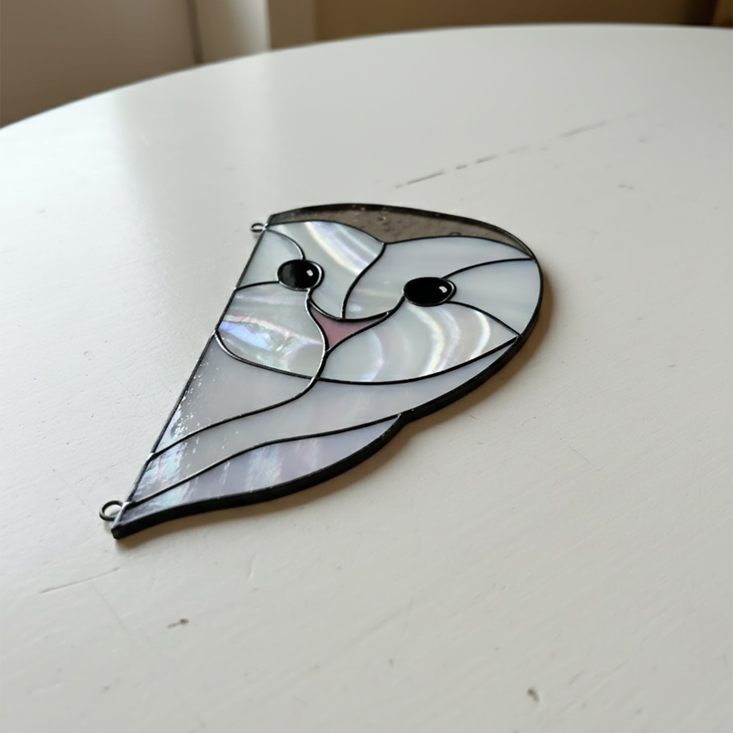 Snowy Owl Stained Glass Pattern