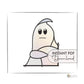 So Over It Ghost Buddy Halloween Stained Glass Pattern