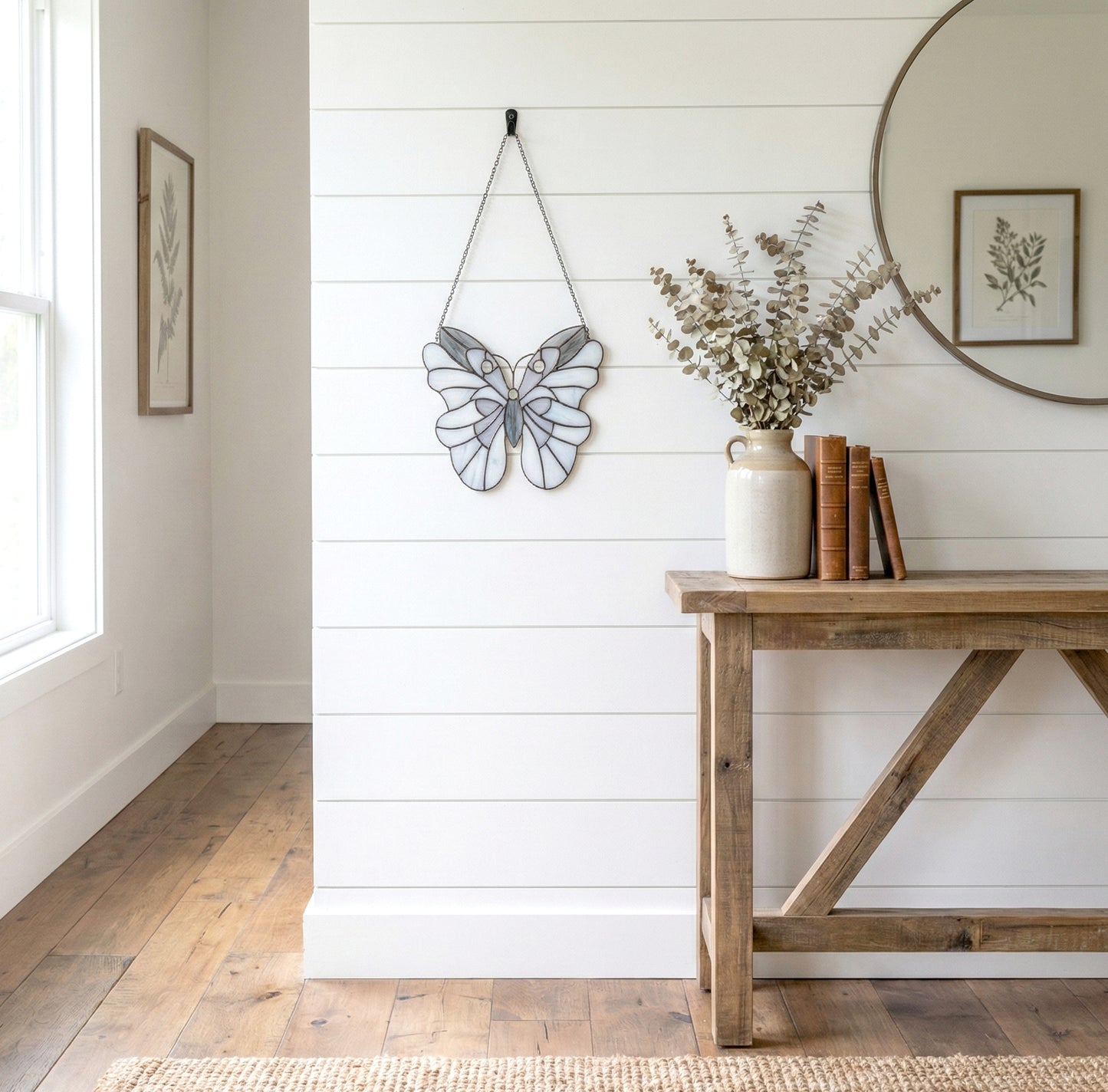Spring Moth Stained Glass Pattern