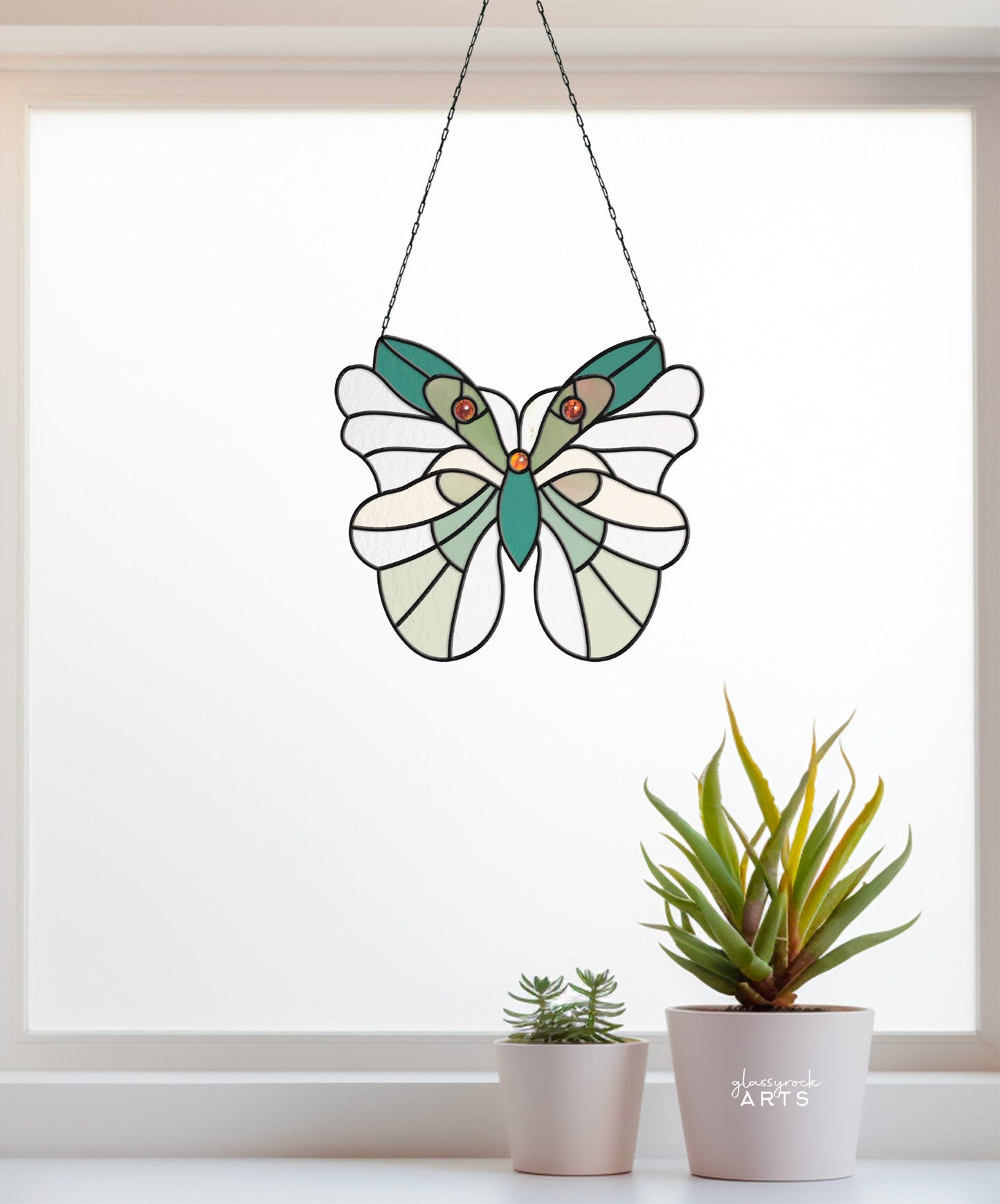 Spring Moth Stained Glass Pattern