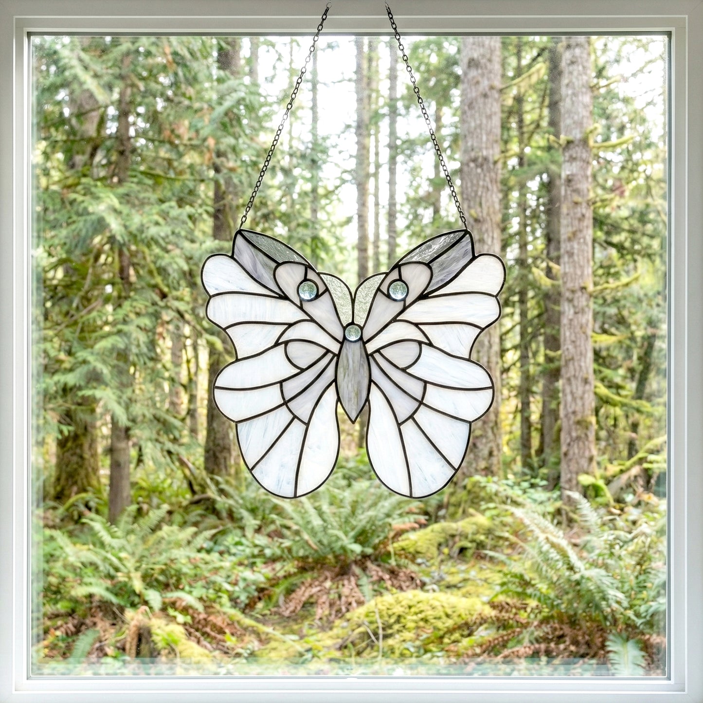 Spring Moth Stained Glass Pattern