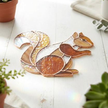 Squirrel Suncatcher Pattern PDF & PNG