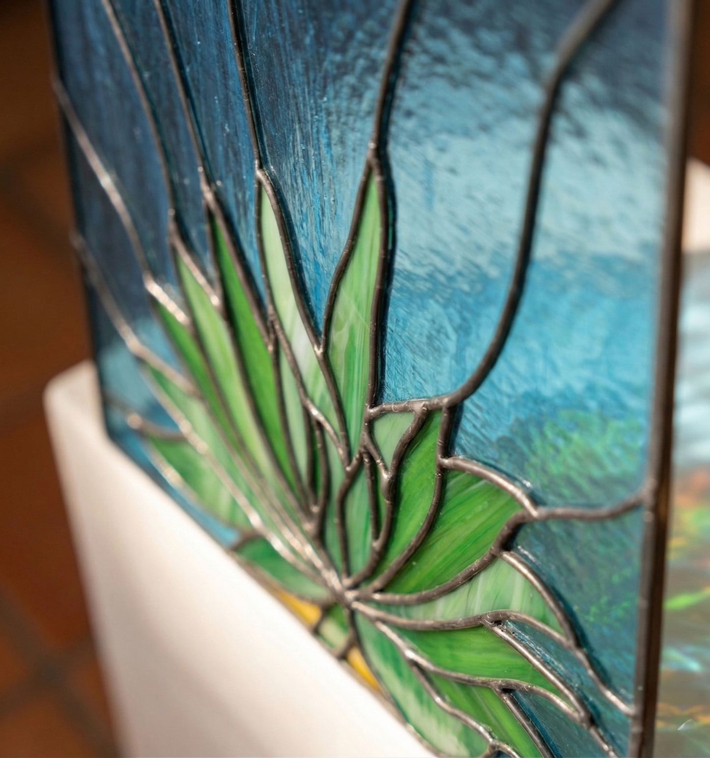 Gasteria Succulent Stained Glass Panel Pattern PDF & PNG