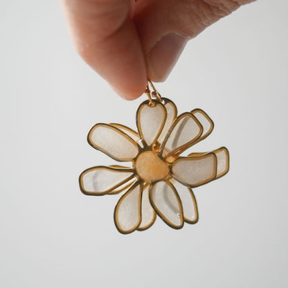 Daisy Stained Glass Earrings - Earrings from Seed&SoilShop