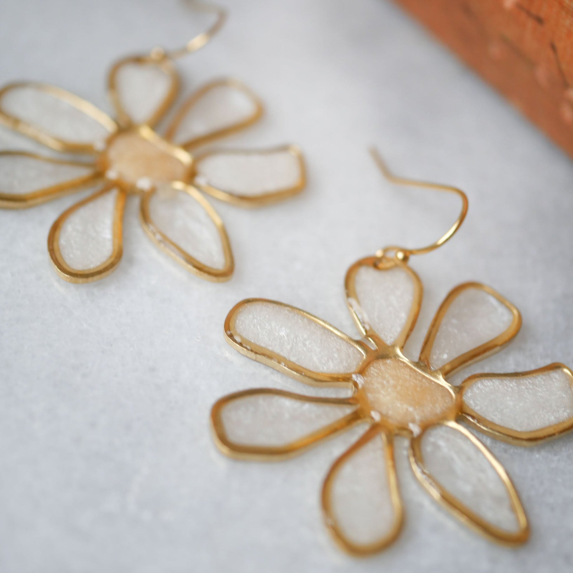 Daisy Stained Glass Earrings - Earrings from Seed&SoilShop