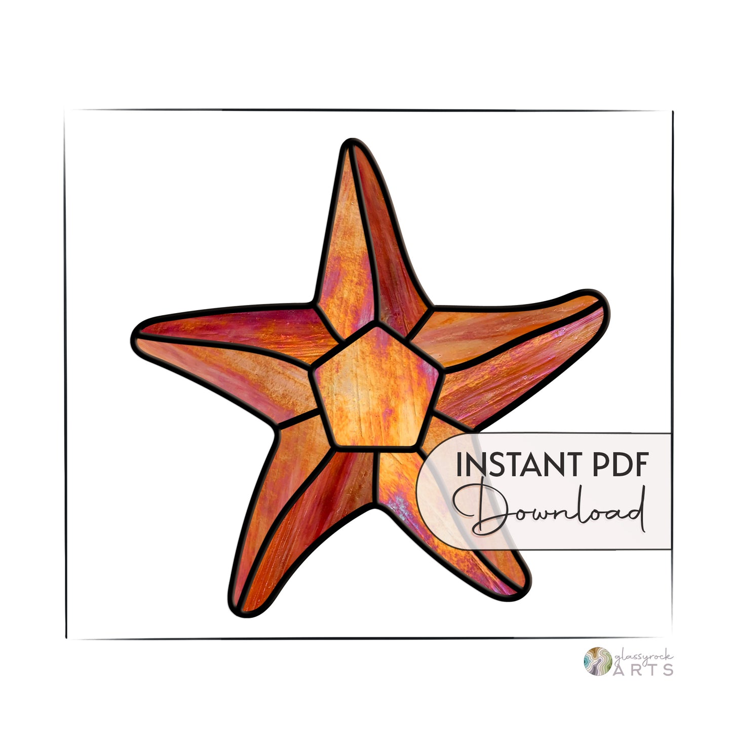 Starfish Stained Glass Pattern