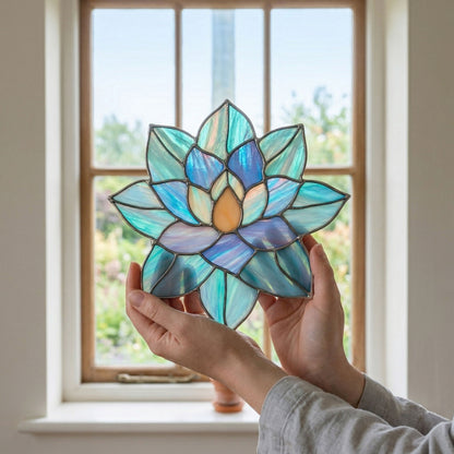Succulent Suncatcher Stained Glass Pattern