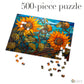 Stained Glass Sunflowers Jigsaw Puzzle