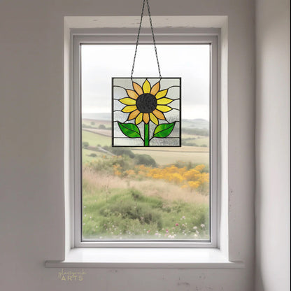 Sunflower Stained Glass Pattern