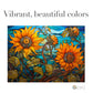 Stained Glass Sunflowers Jigsaw Puzzle