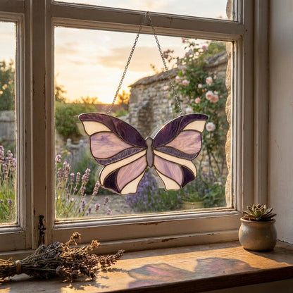 Sweet Butterfly Stained Glass Pattern