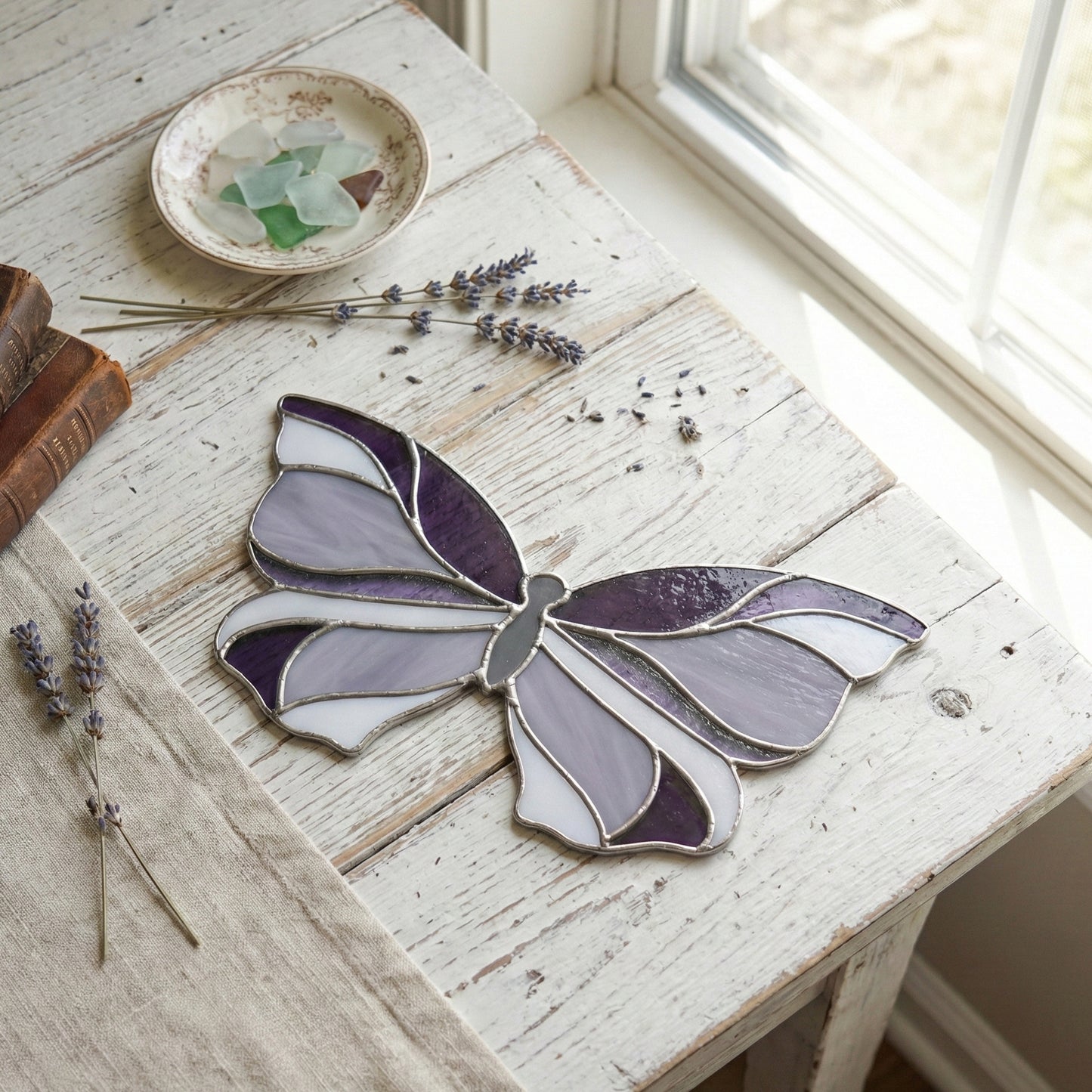 Sweet Butterfly Stained Glass Pattern