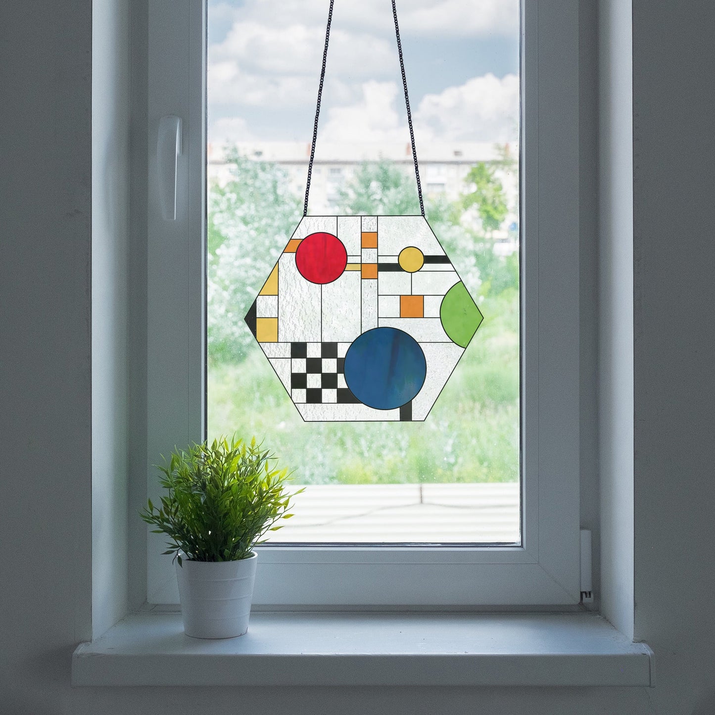 Symphony Hexagon Stained Glass Pattern