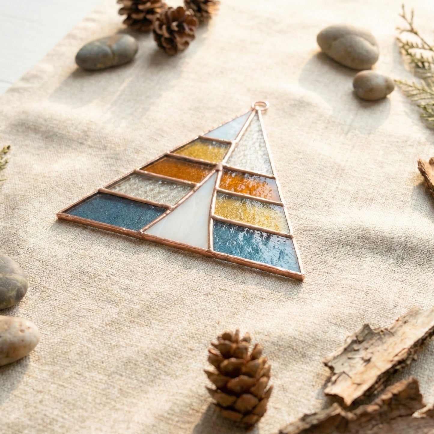 Camping Tent Stained Glass Pattern and PNG