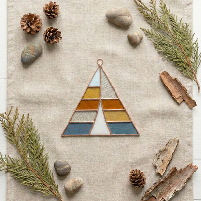 Camping Tent Stained Glass Pattern and PNG