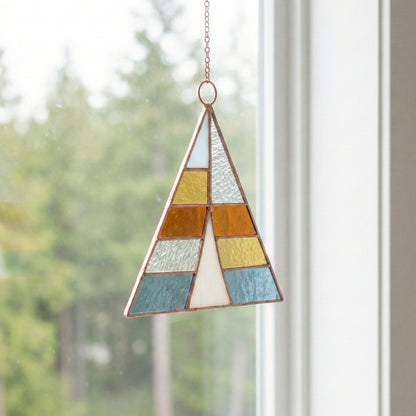 Camping Tent Stained Glass Pattern and PNG