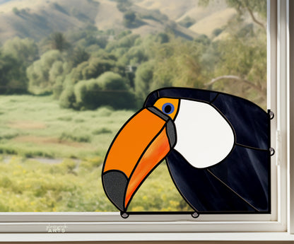 A picture of the Toucan Stained Glass Bird Pattern from GlassyRock Arts. 