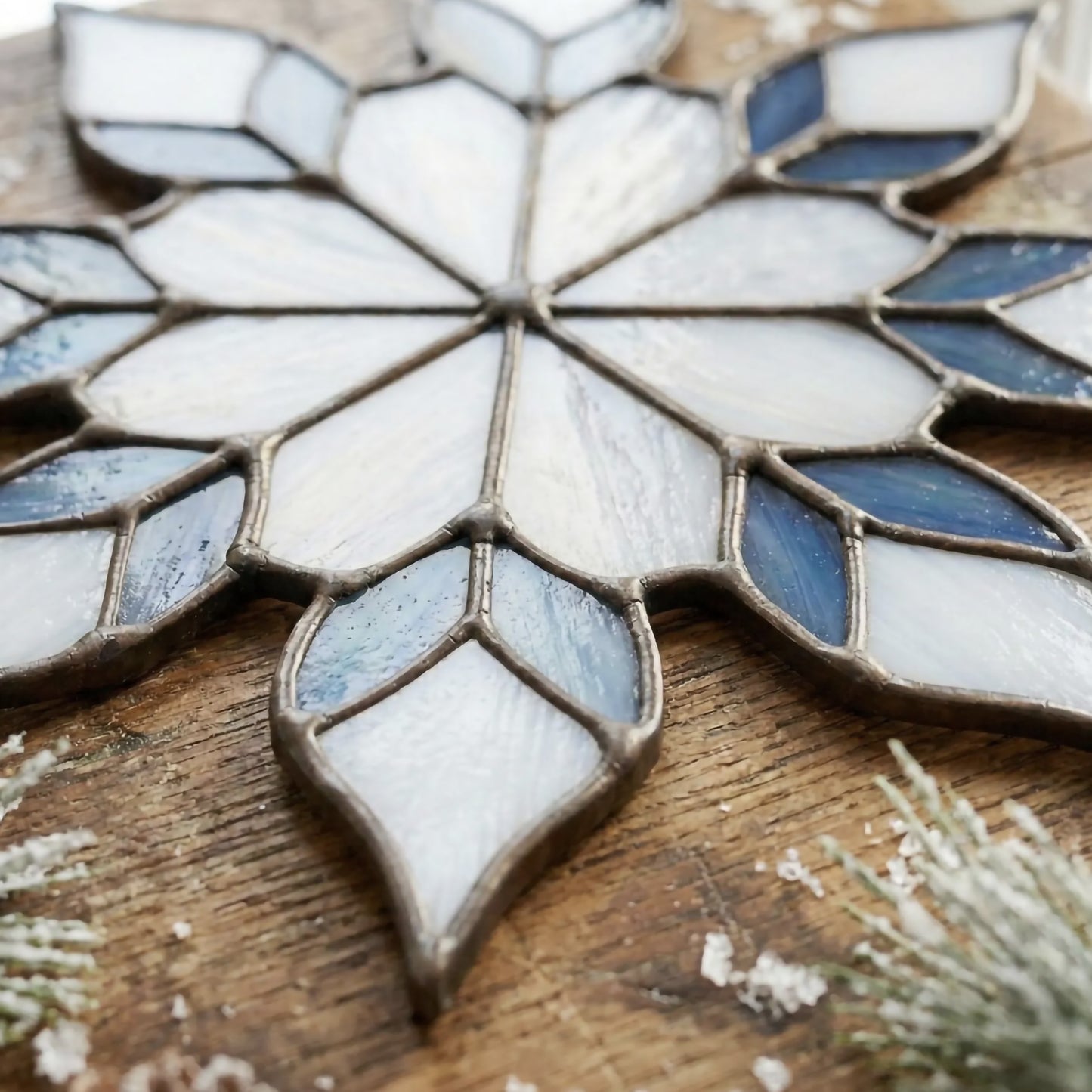 Gorgeous Snowflake Stained Glass Pattern