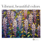 Stained Glass Wisteria Flowers Jigsaw Puzzle