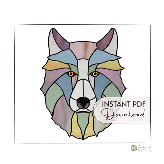 Wolf Stained Glass Pattern
