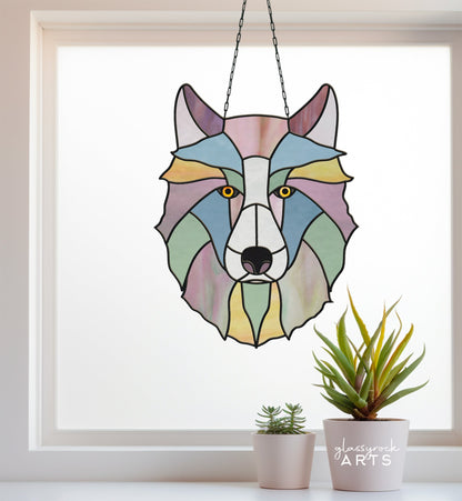 Wolf Stained Glass Pattern