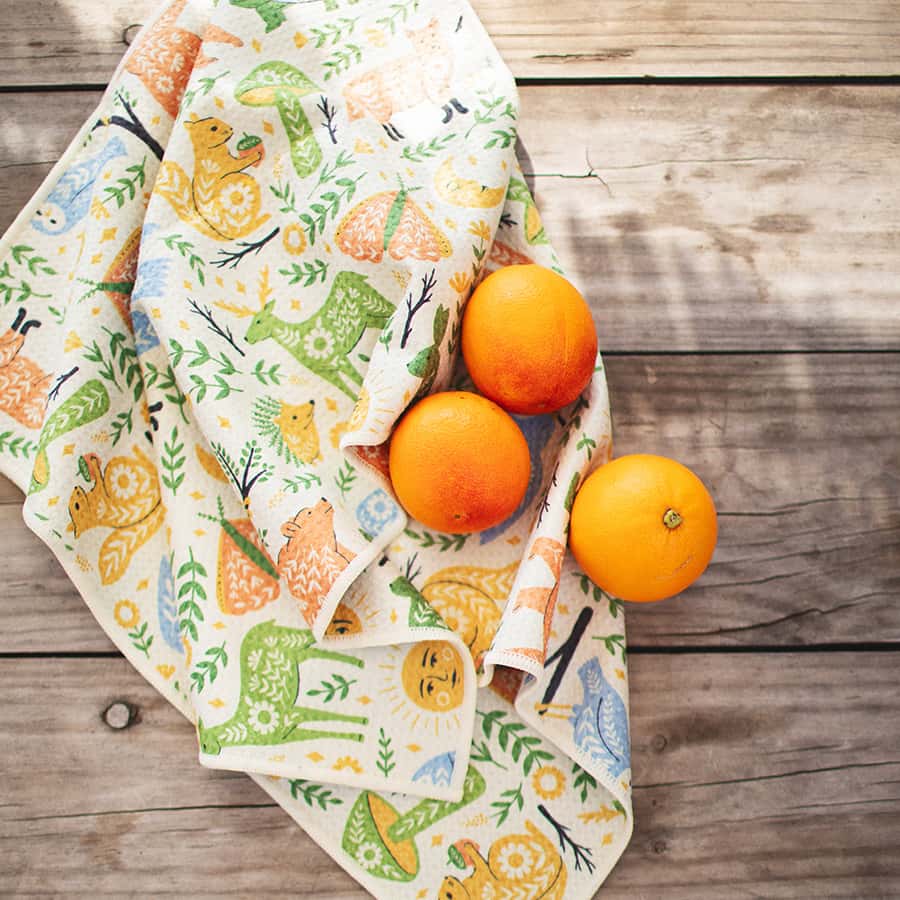 Woodland Friends Kitchen & Tea Towel - Kitchen Towels from Trek Light