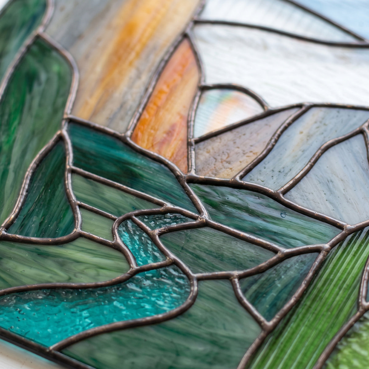 Yosemite National Park Suncatcher Stained Glass Pattern with PNG & SVG
