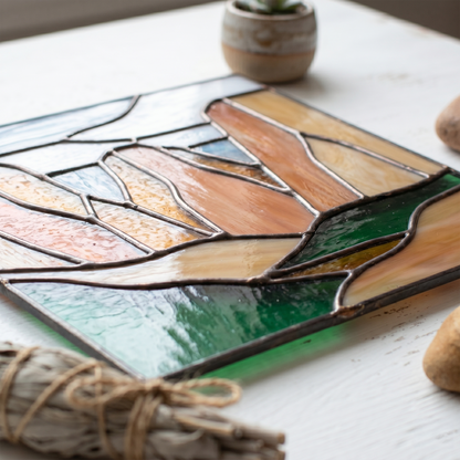 Zion National Park Suncatcher Stained Glass Pattern with PNG & SVG (Copy)