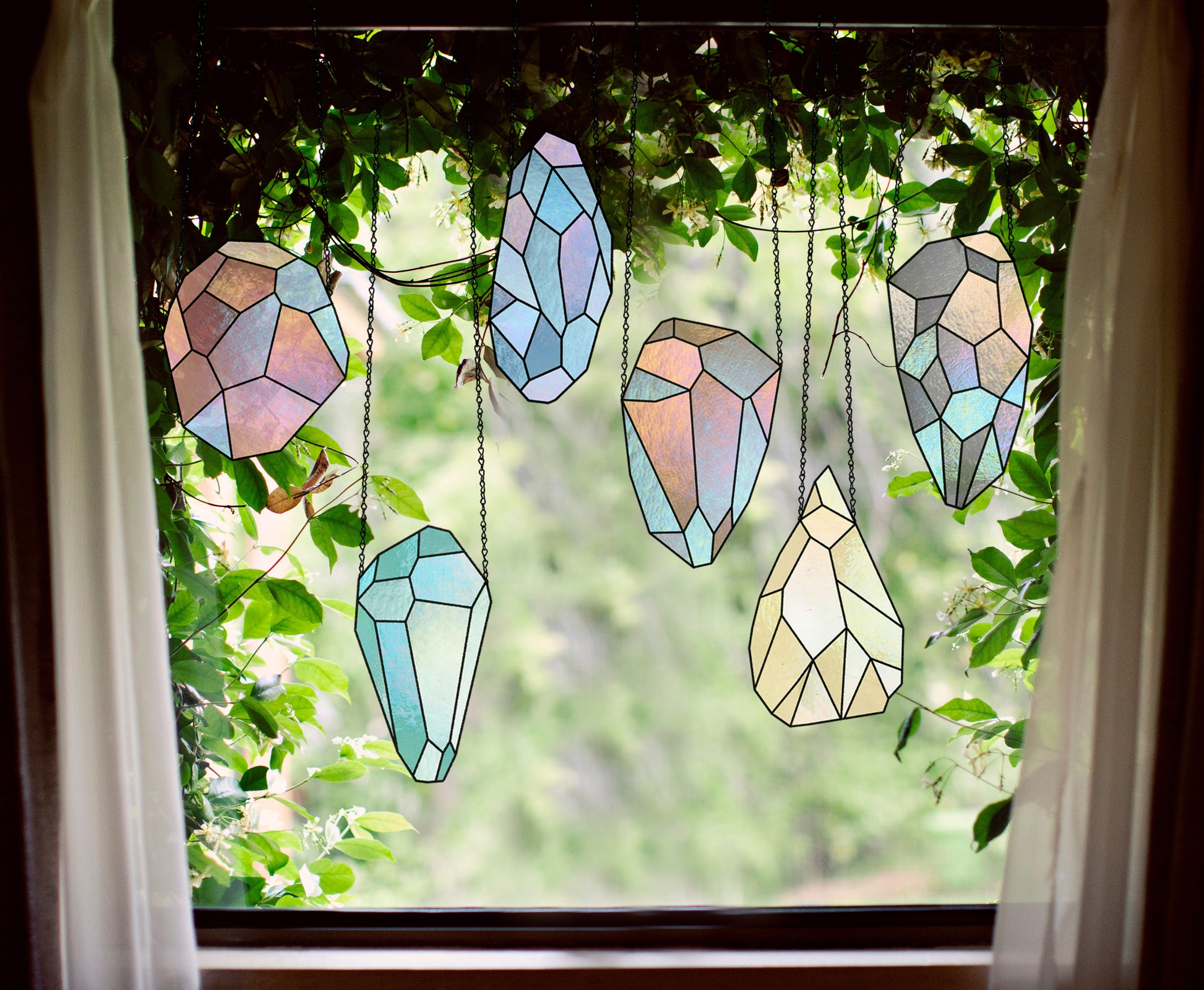 Easy Gems Stained Glass Patterns – GlassyRock Arts