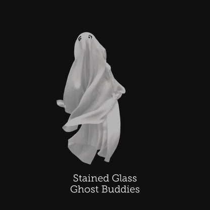 Ghost Buddies Halloween Stained Glass Pattern