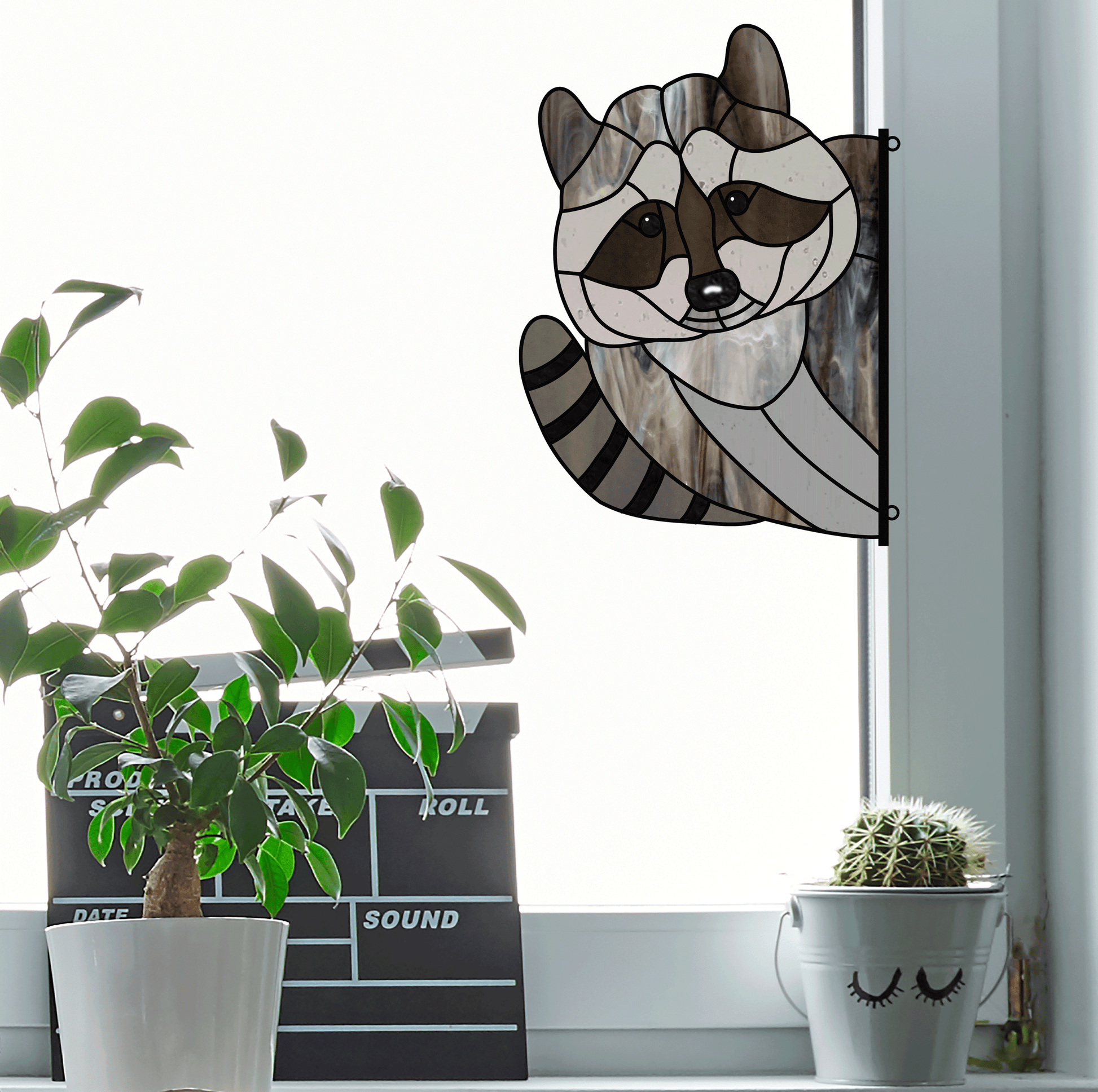 Digital illustration of a little raccoon buddy' Sticker