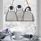 Baby Penguins Stained Glass Pattern