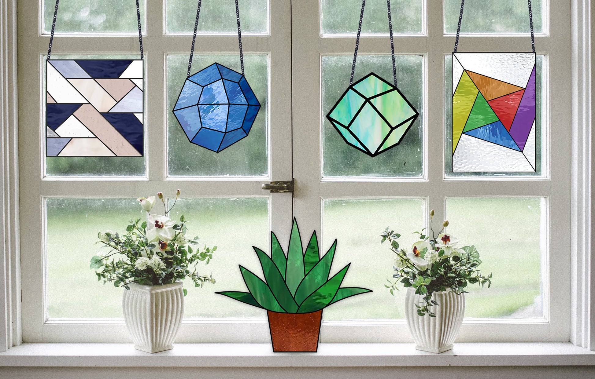 Beginner Stained Glass Patterns Pack - Easy Patterns to Download