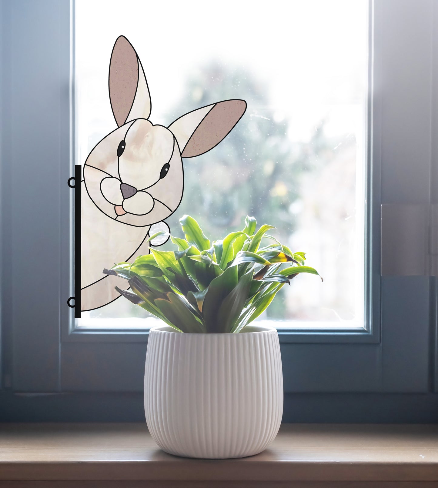 Rabbit Buddy Bunny Stained Glass Rabbit Pattern