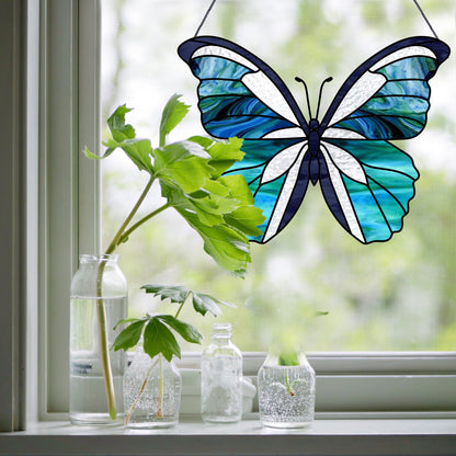 A picture of the Butterfly Stained Glass Pattern from GlassyRock Arts. 