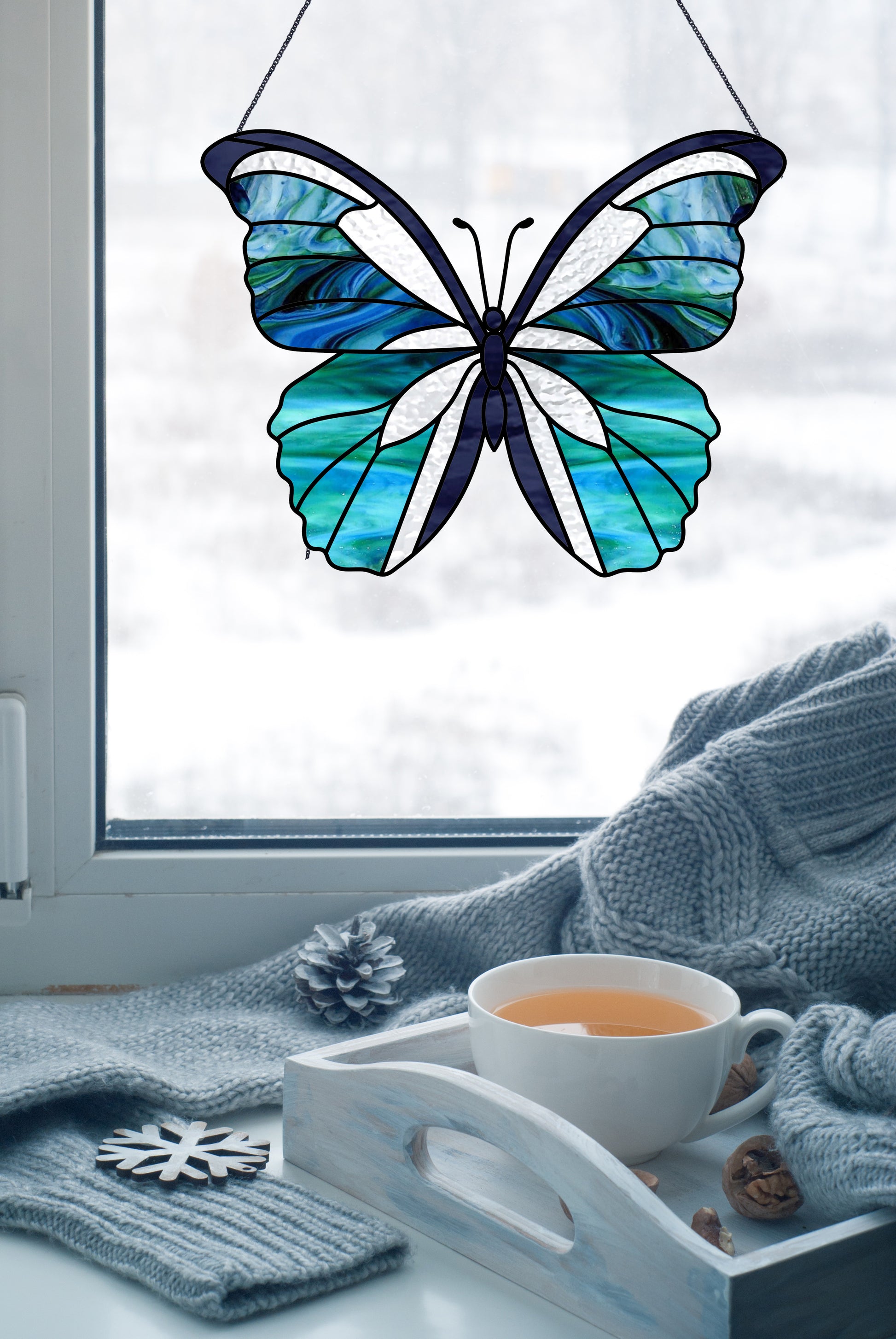 Butterfly Can Glass Butterfly Coffee Cup Trendy Cup 