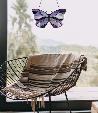 A picture of the Butterfly Stained Glass Pattern from GlassyRock Arts. 