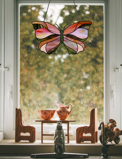 A picture of the Butterfly Stained Glass Pattern from GlassyRock Arts. 