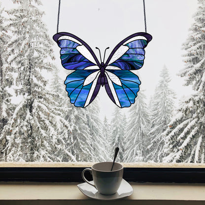 A picture of the Butterfly Stained Glass Pattern from GlassyRock Arts. 