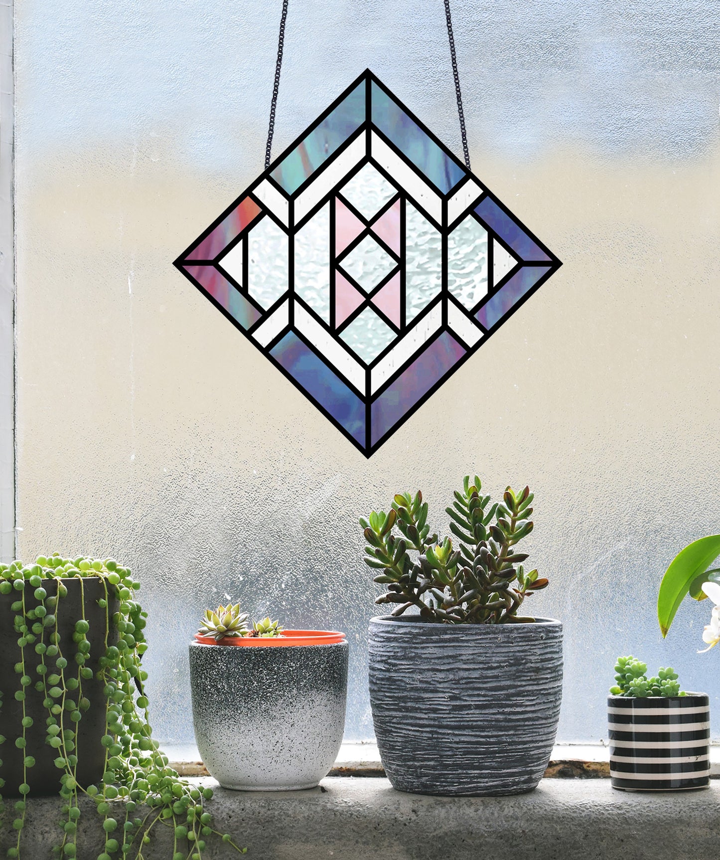 Diamond Beginner Stained Glass Pattern
